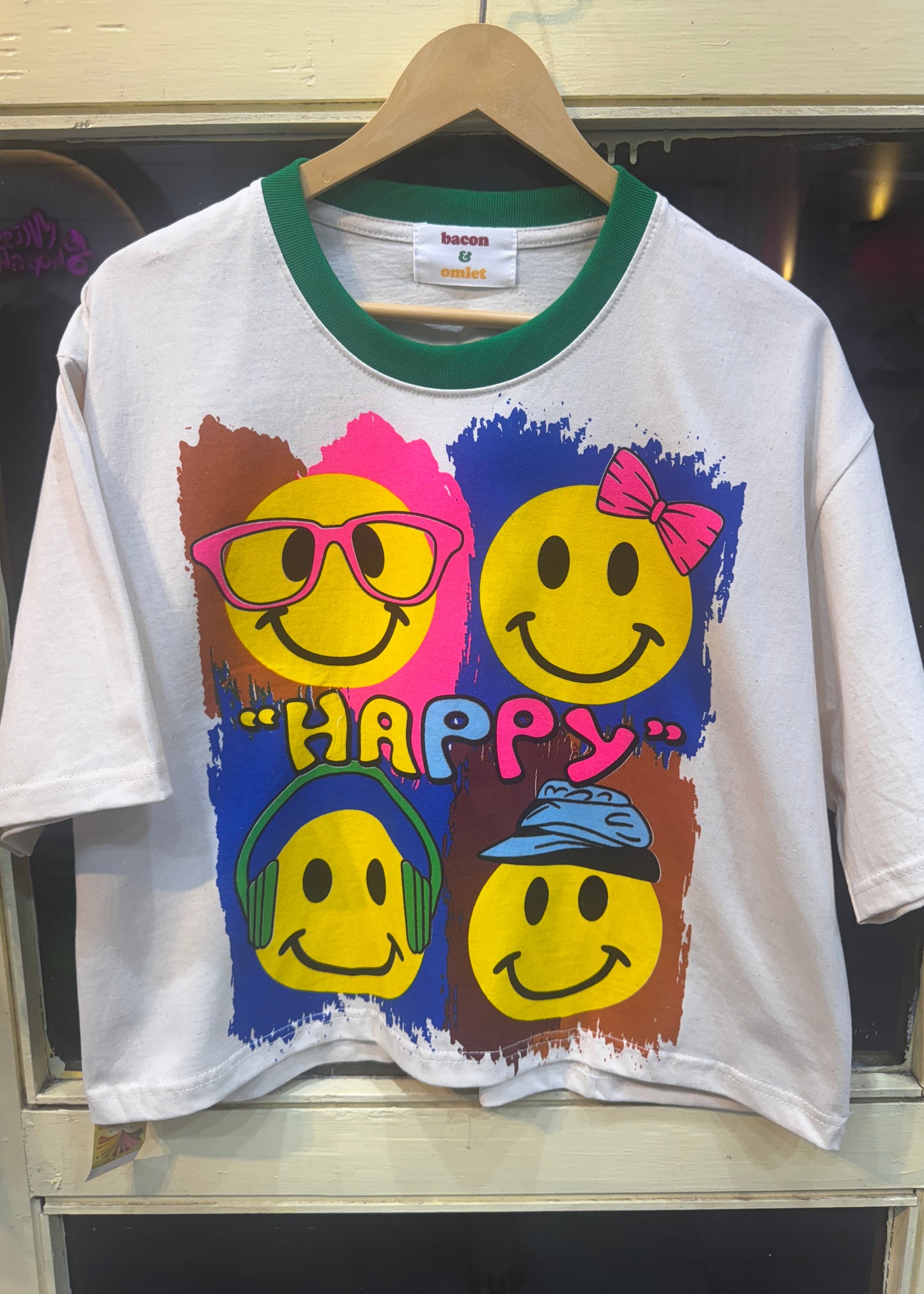 Smiley Printed Oversized T-shirt