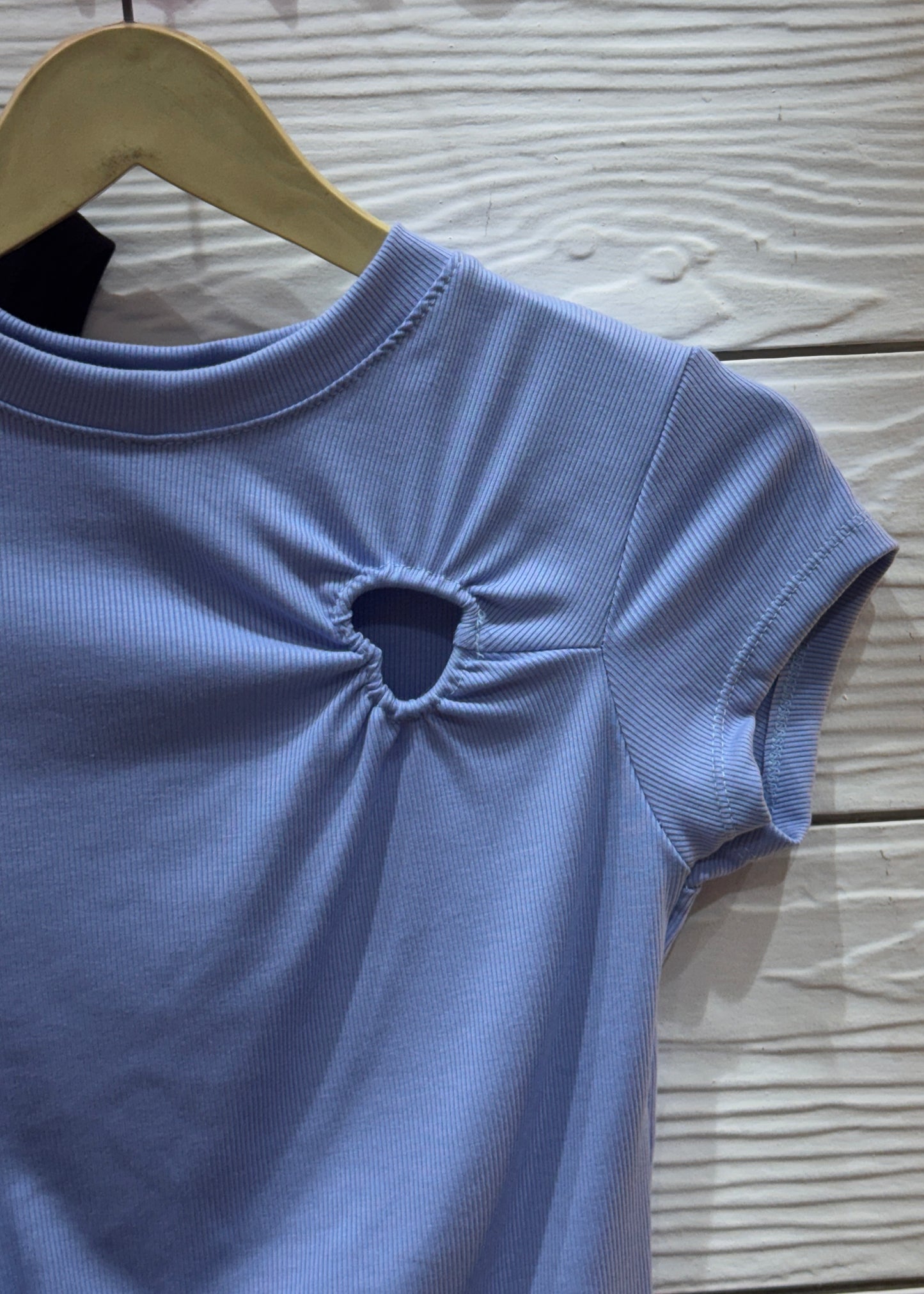 Plain Top with Heart Cutout.
