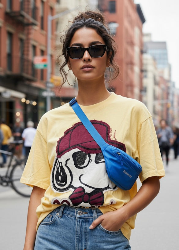Cartoon Printed Oversized T-shirt