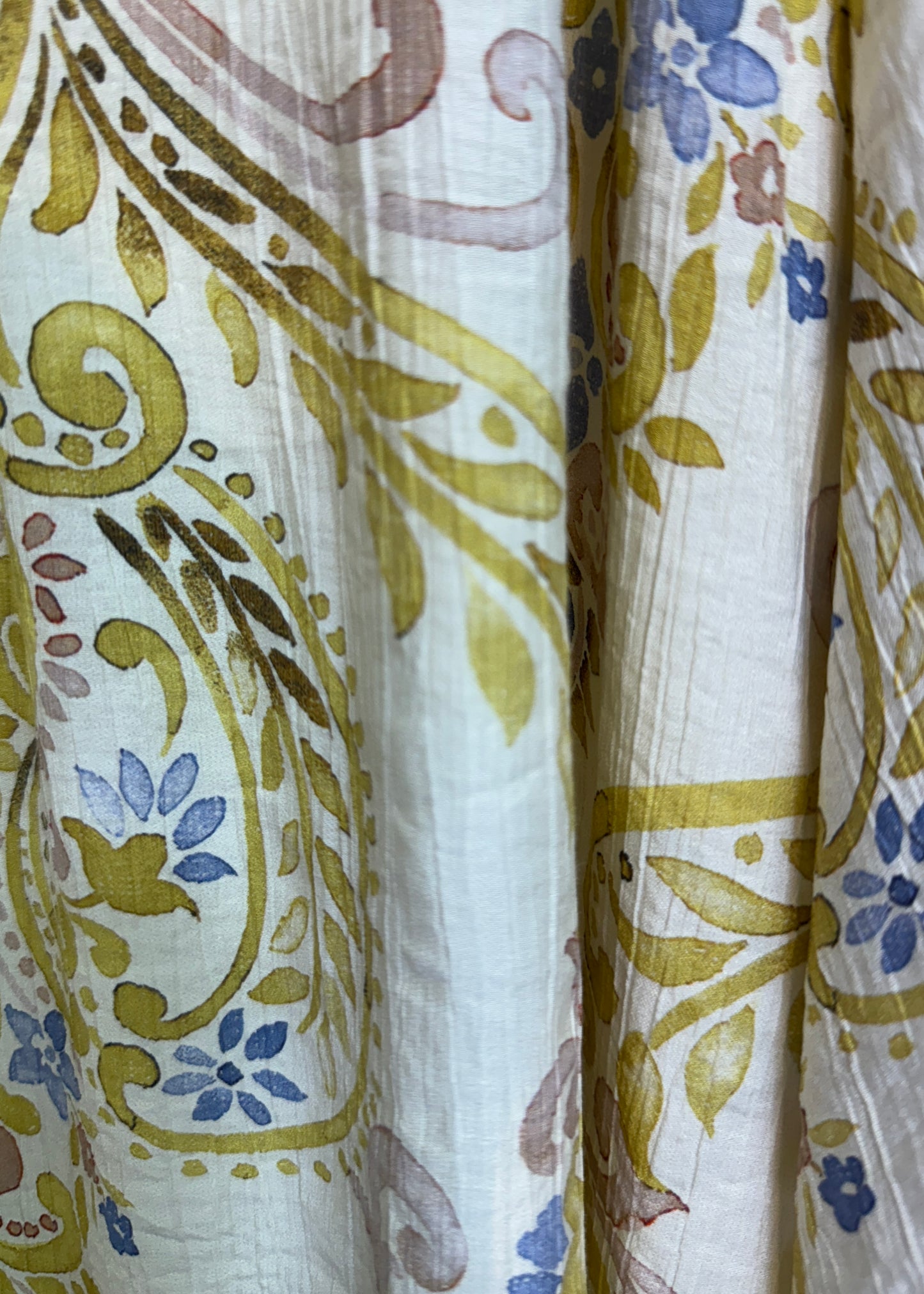 Summery Printed Cotton Dress with Belt