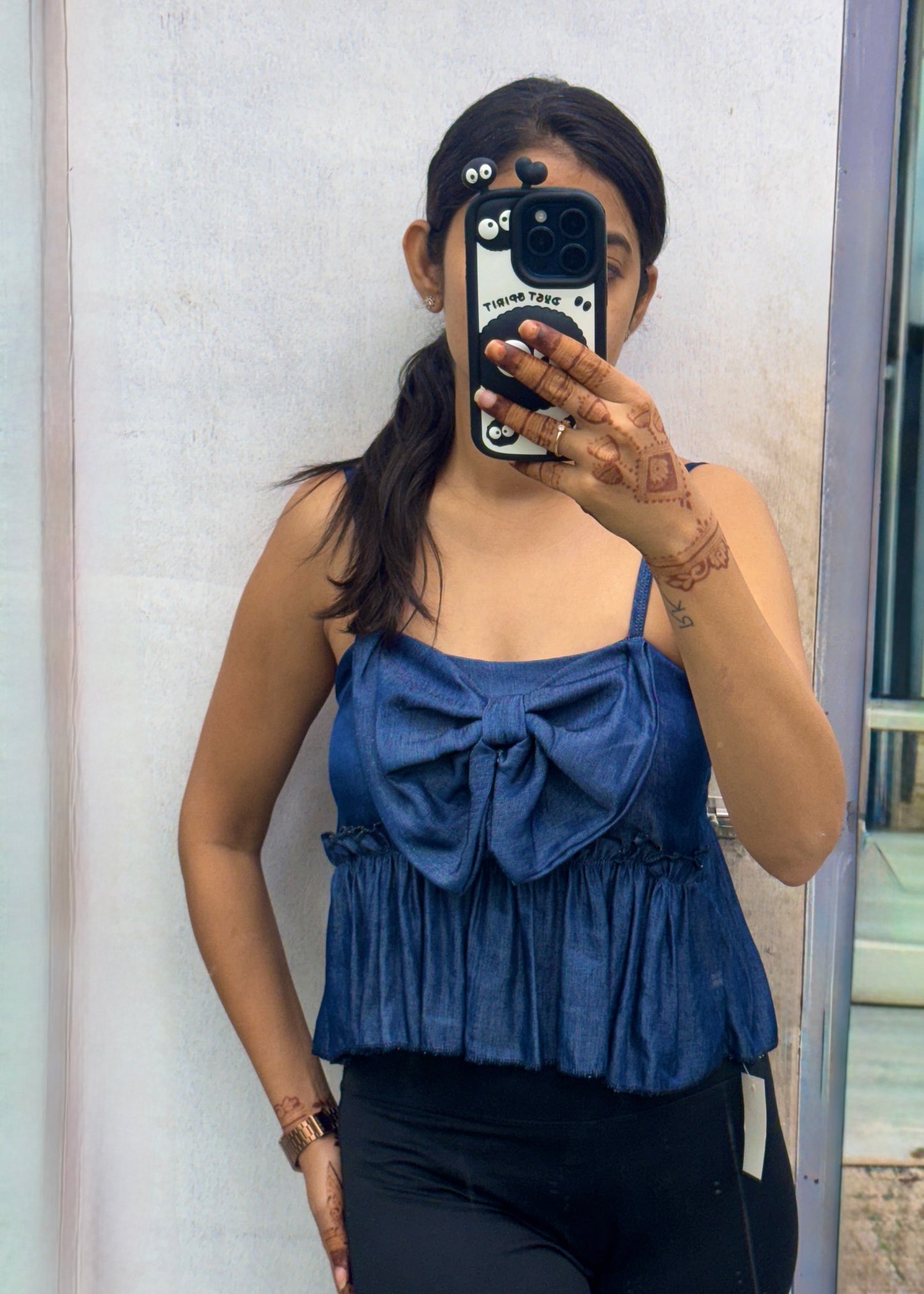 Peplum Style Bow Top