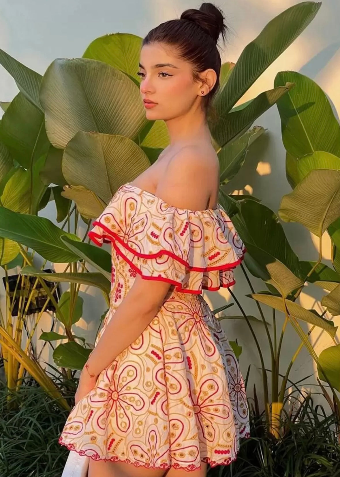 Short Schiffli Dress
