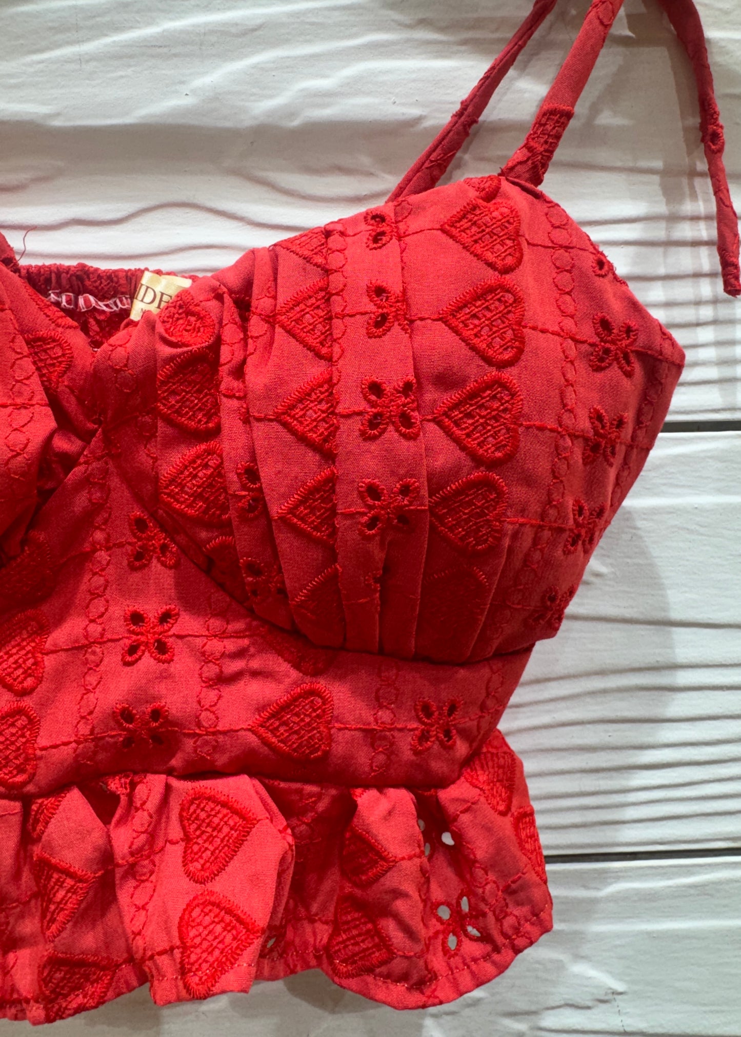 Short Peplum Bralette Top