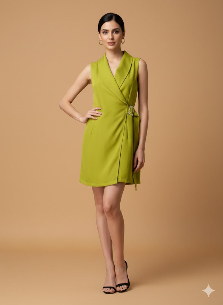 Blazer Like Wrap Dress