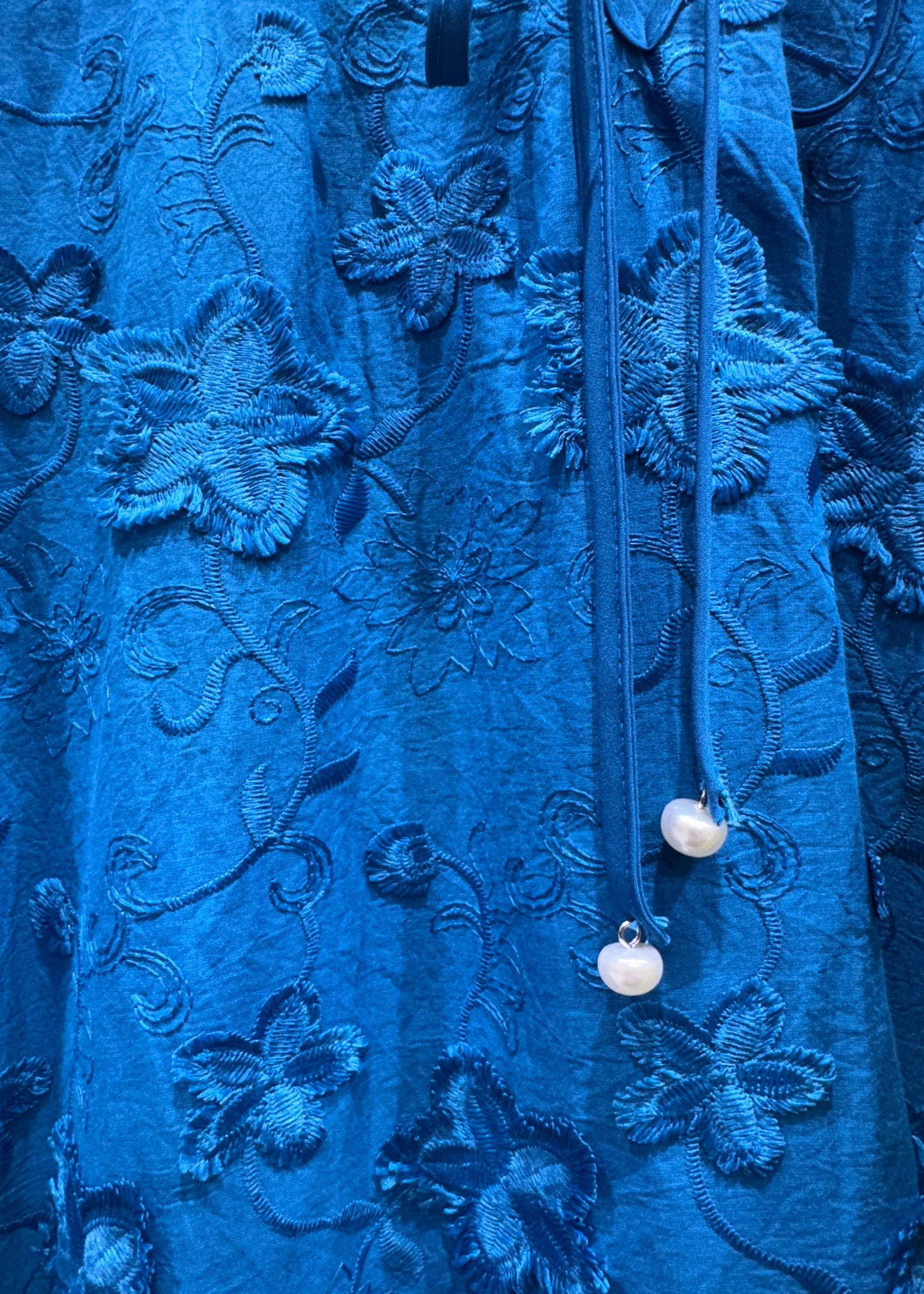 Oversized Embroidered Top