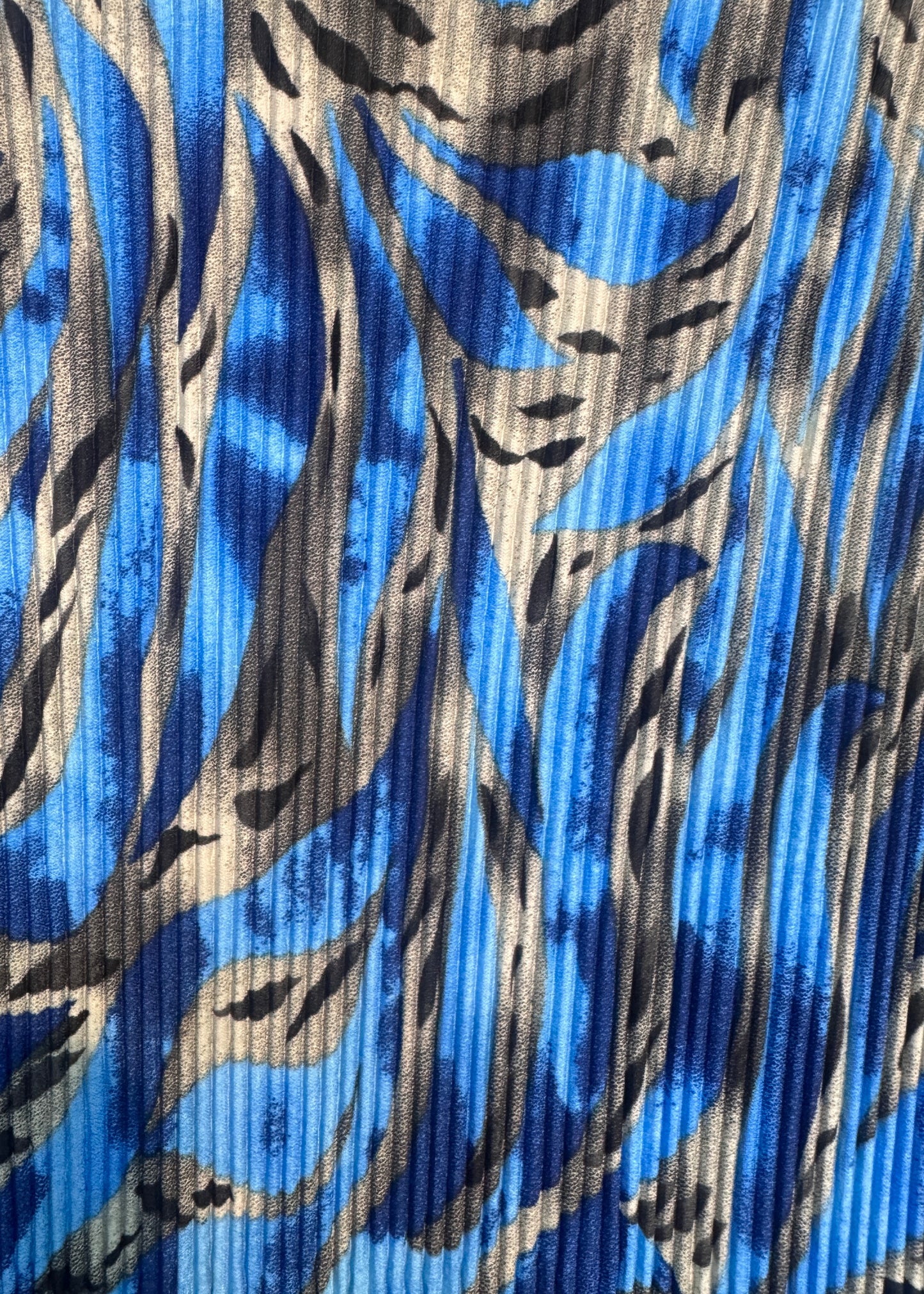 Printed Pleated Midi Dress