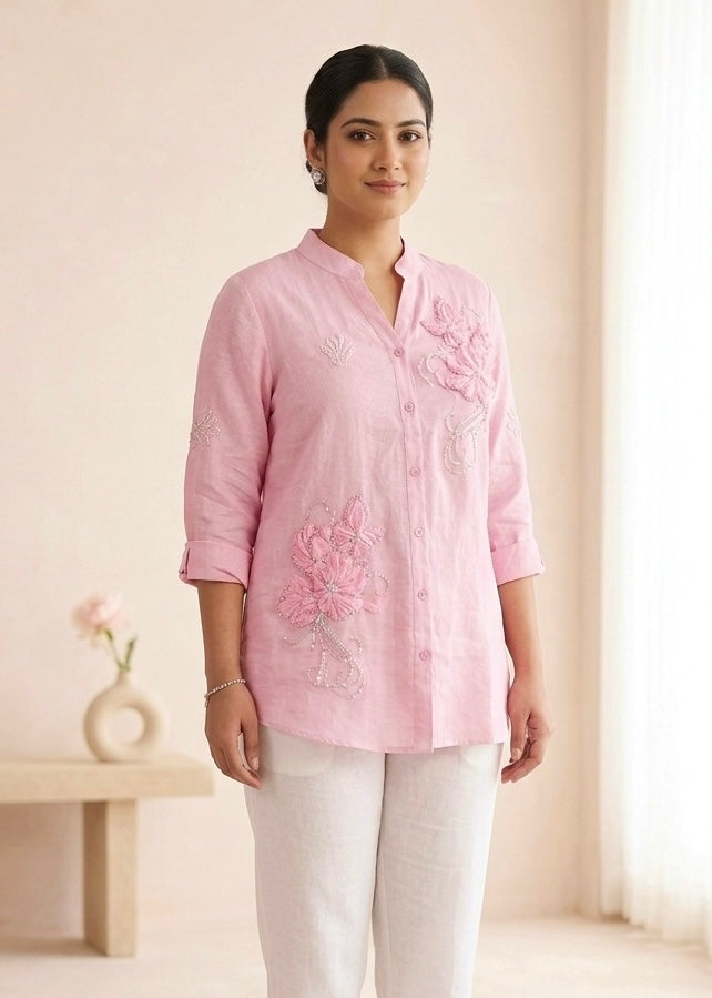 Floral Embellished Shirt
