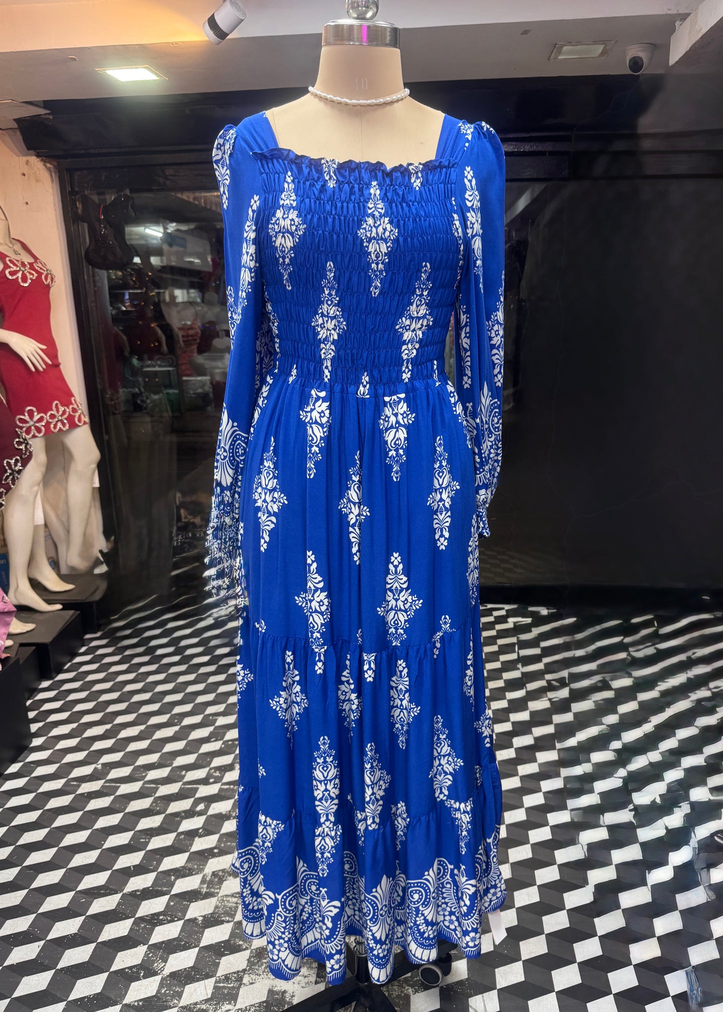 Long Printed Vacation Dress