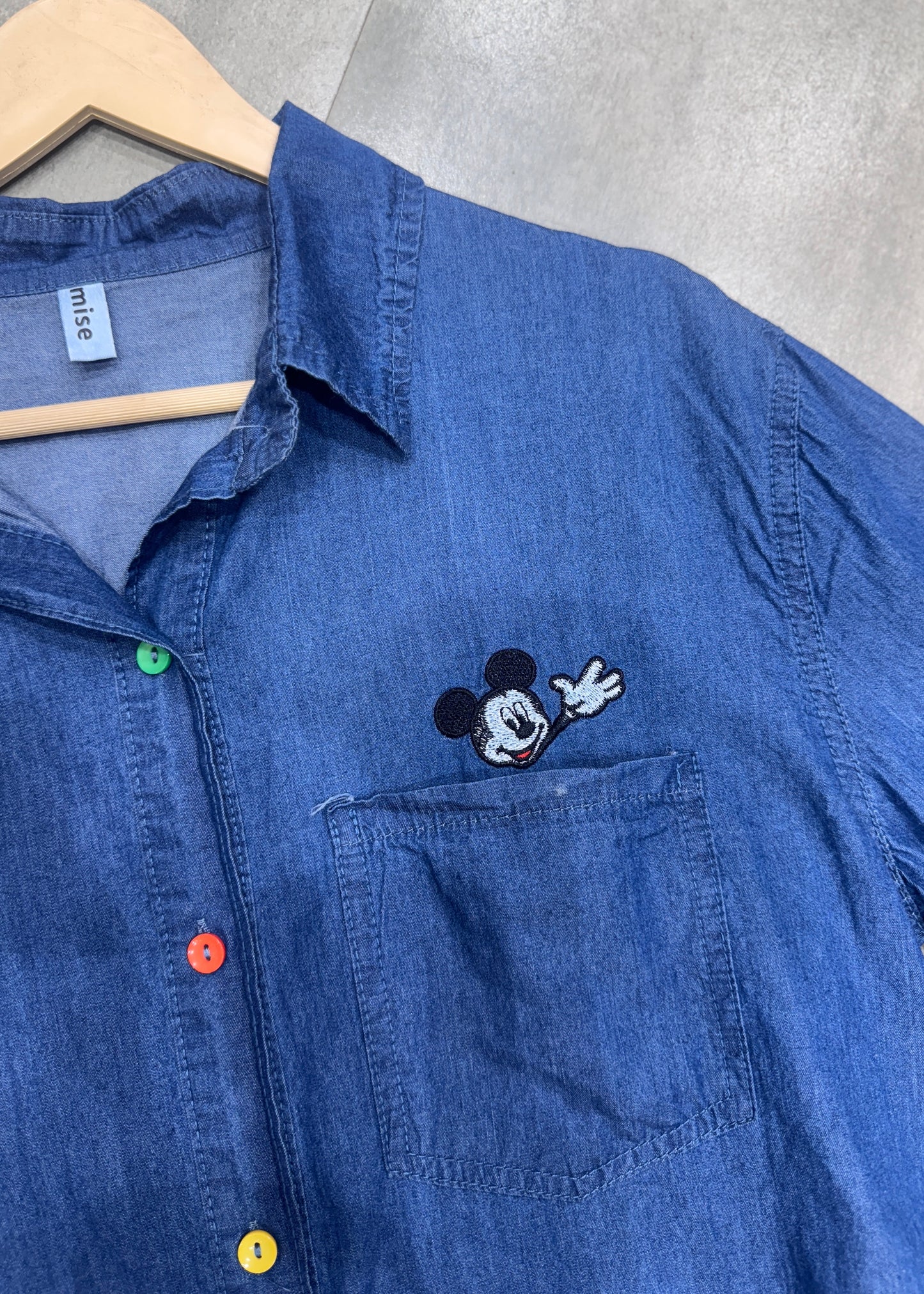 Light Denim Cartoon Shirts