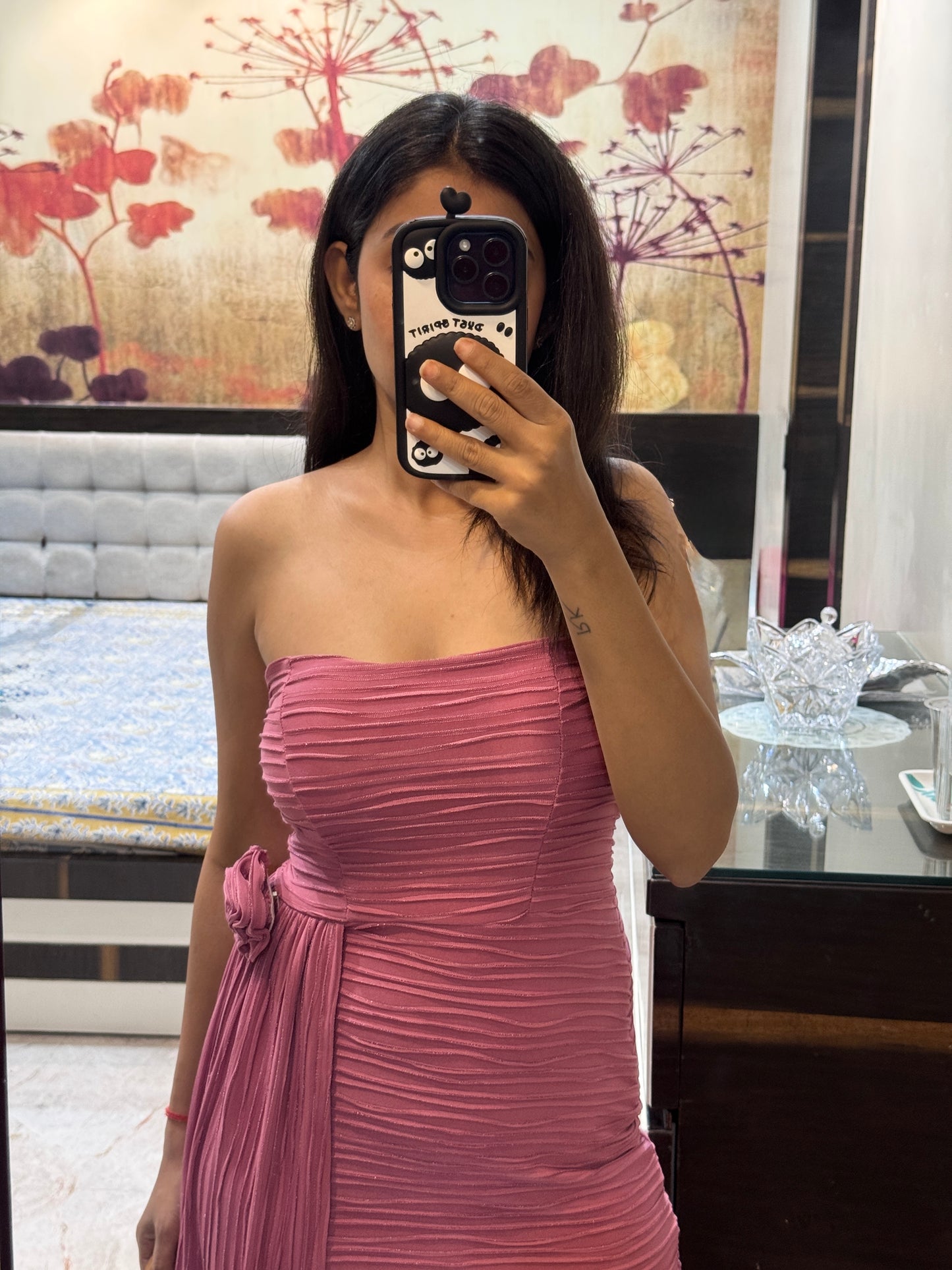 Short Tube Dress with Side Trail
