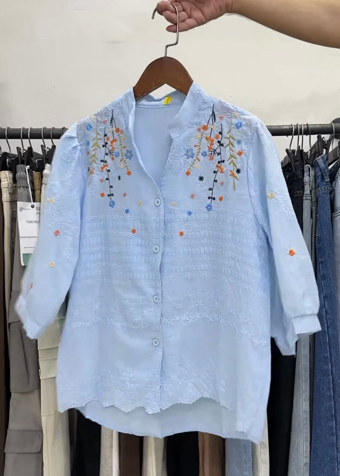 Embroidered Tunic Top