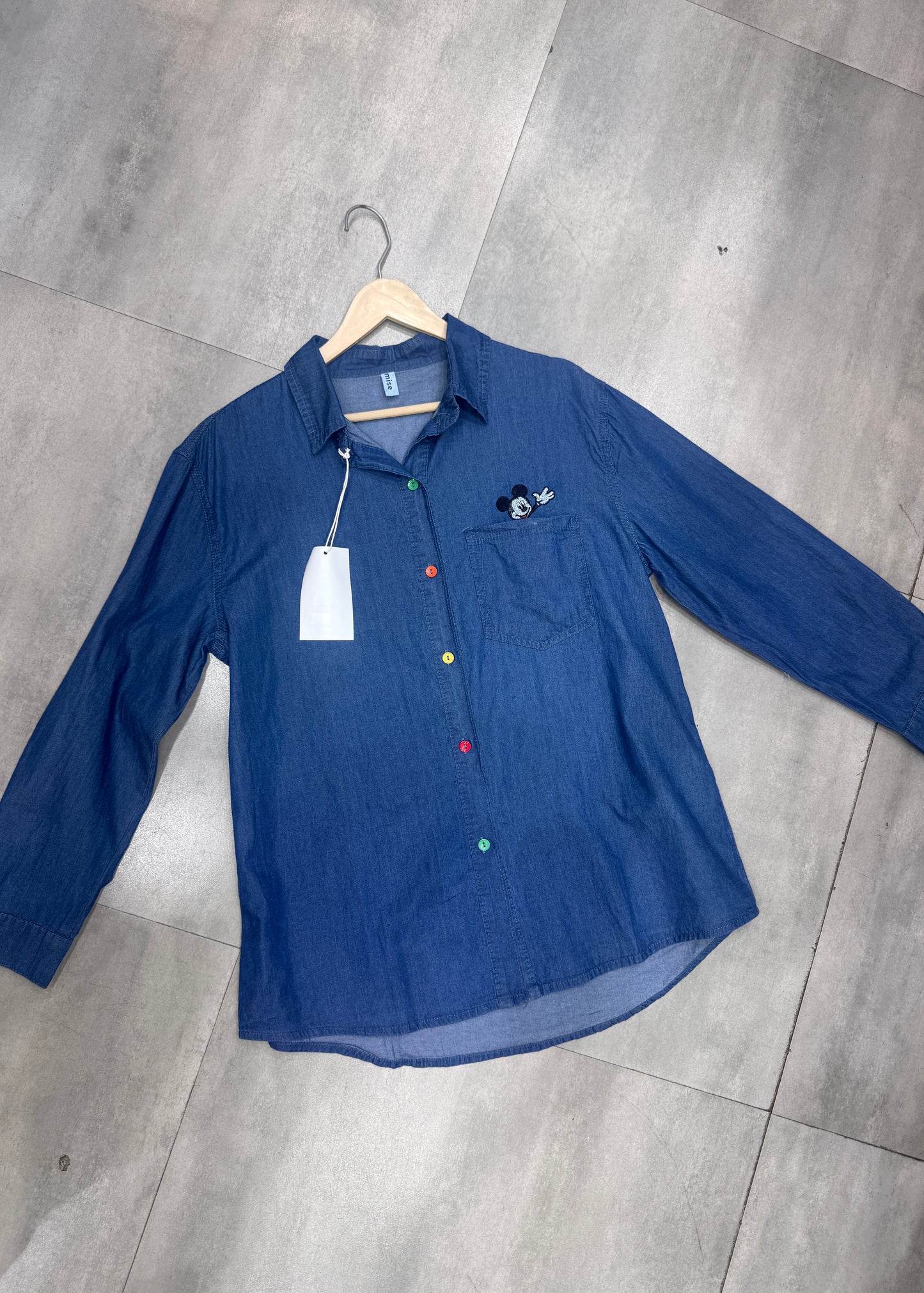 Light Denim Cartoon Shirts