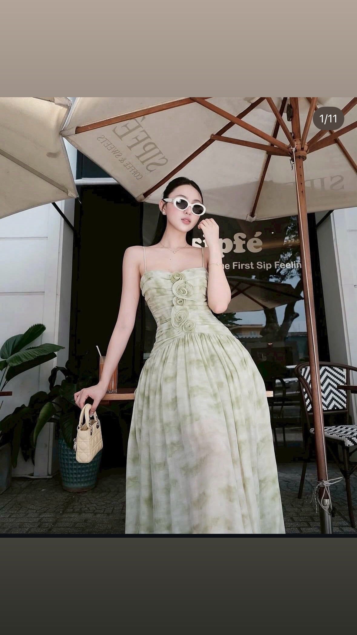 Elegant Long Floral Printed Dress