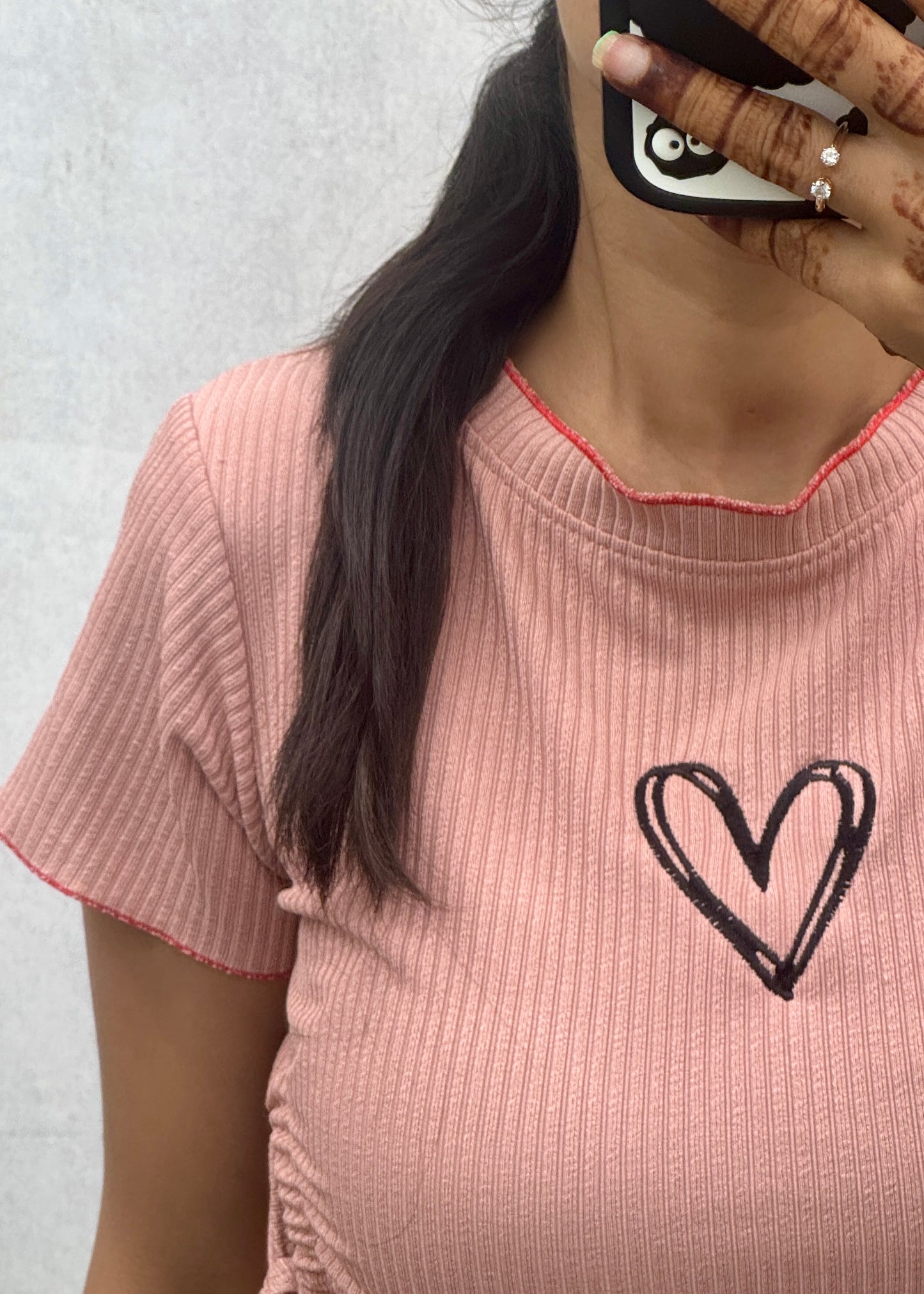 Casual Top with Side Cut