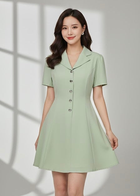 Blazer Style Flare Dress