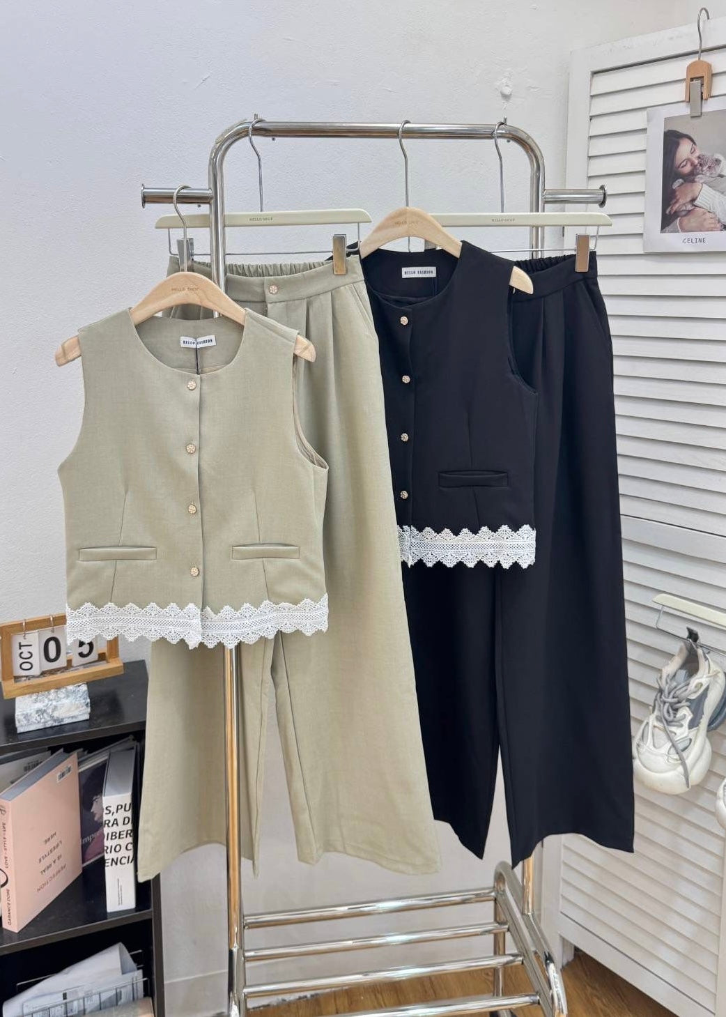 2 Pc Waist Coat & Pant Set