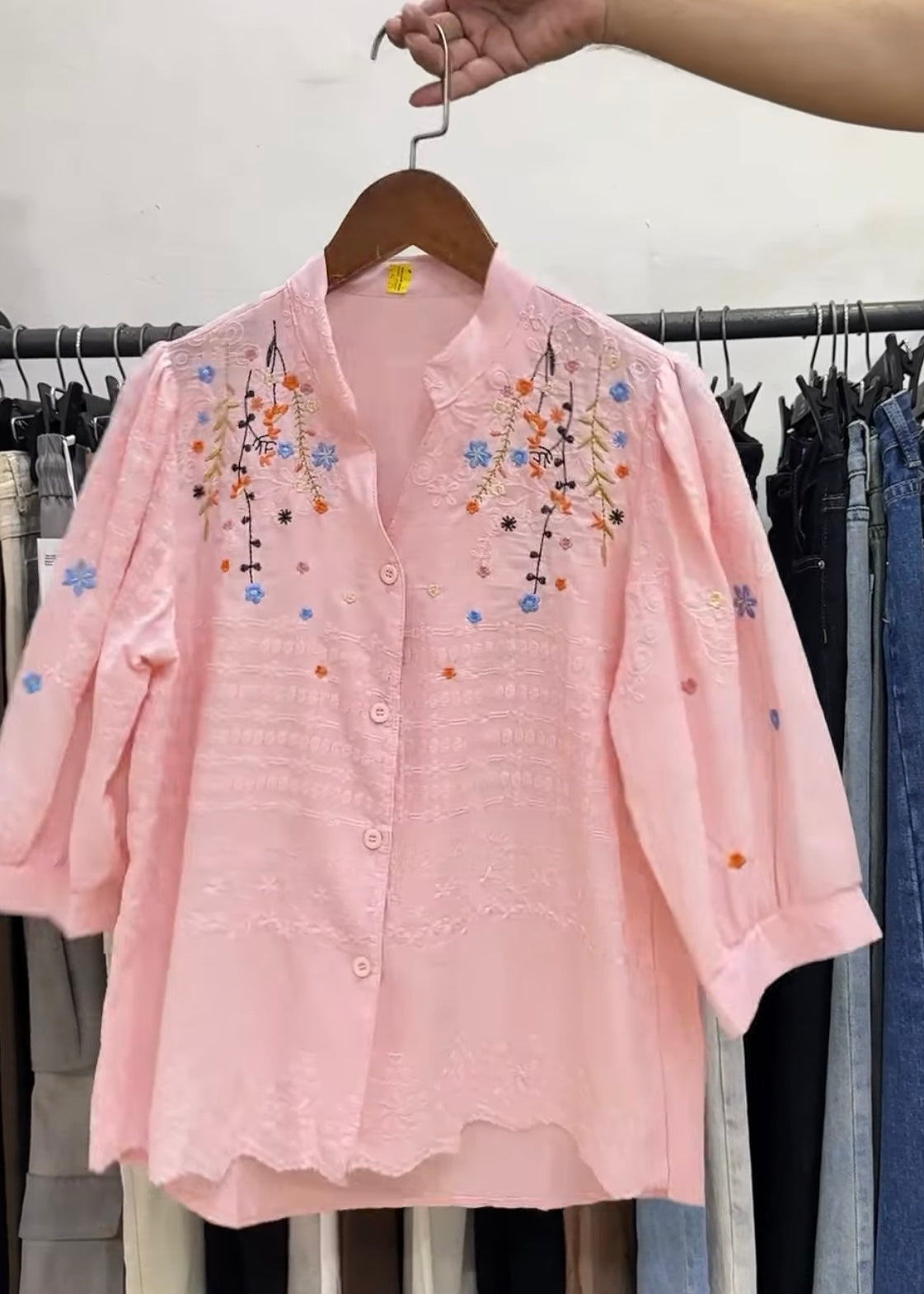 Embroidered Tunic Top