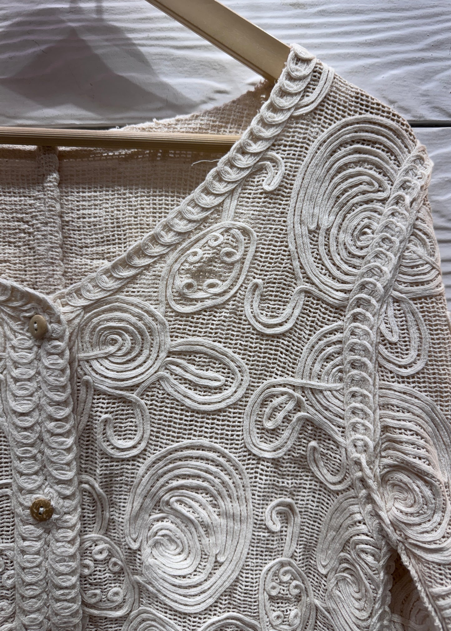 Full-sleeves Crochet Shirt