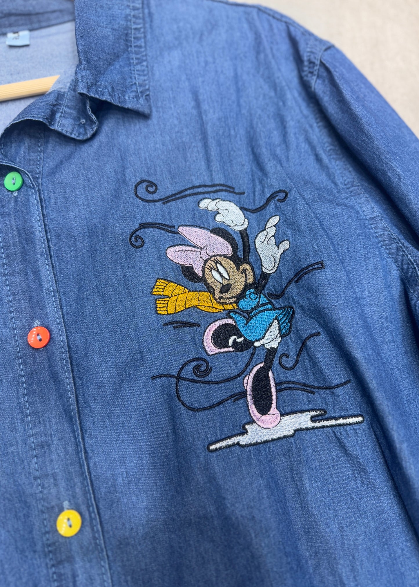 Light Denim Cartoon Shirts
