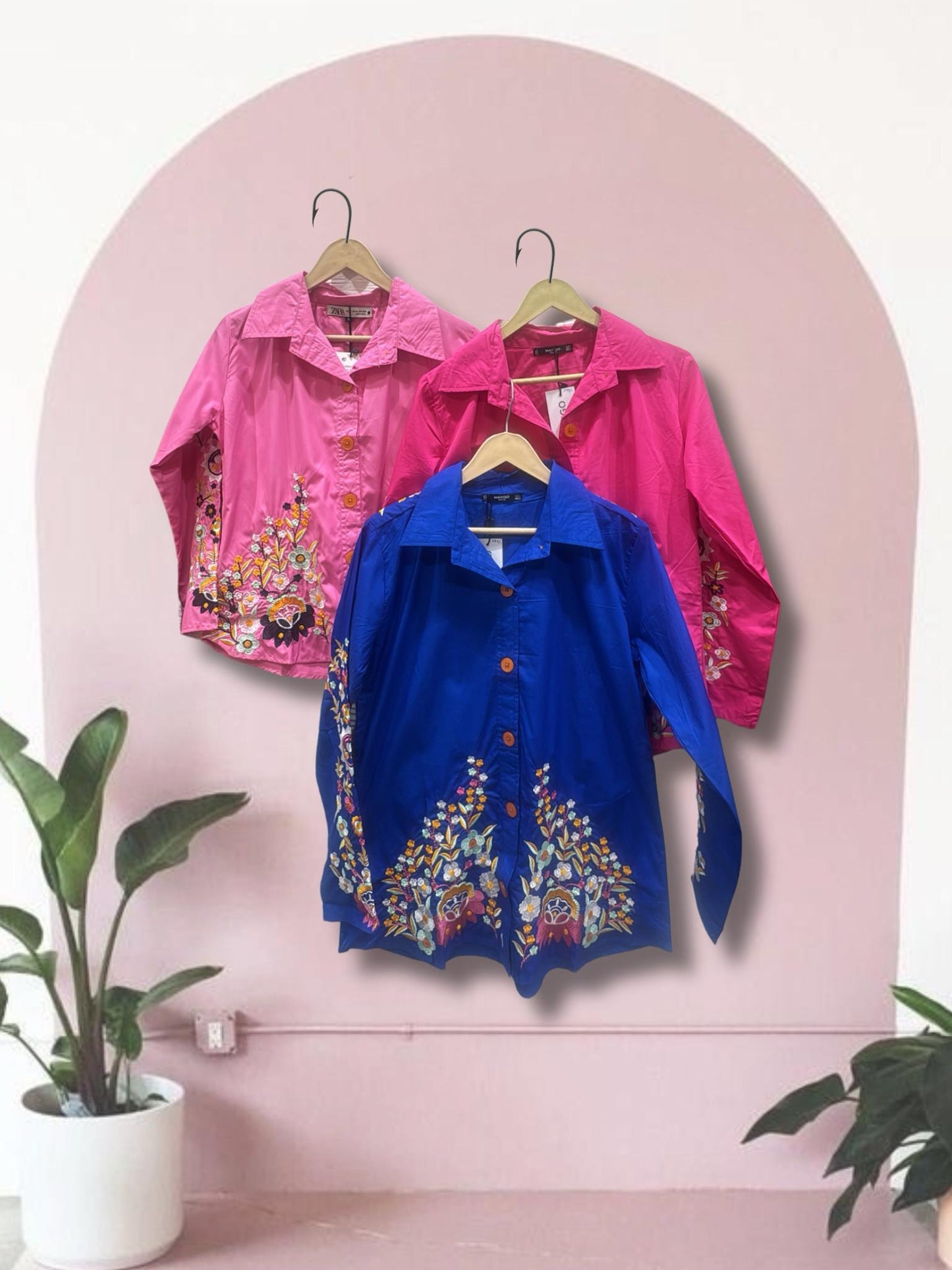Cotton Embroidered Shirts