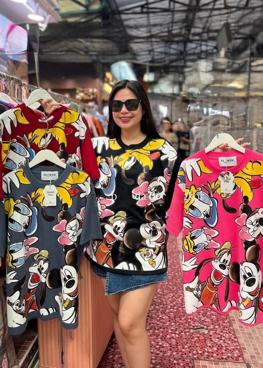 Cartoon Printed Oversized Tshirt