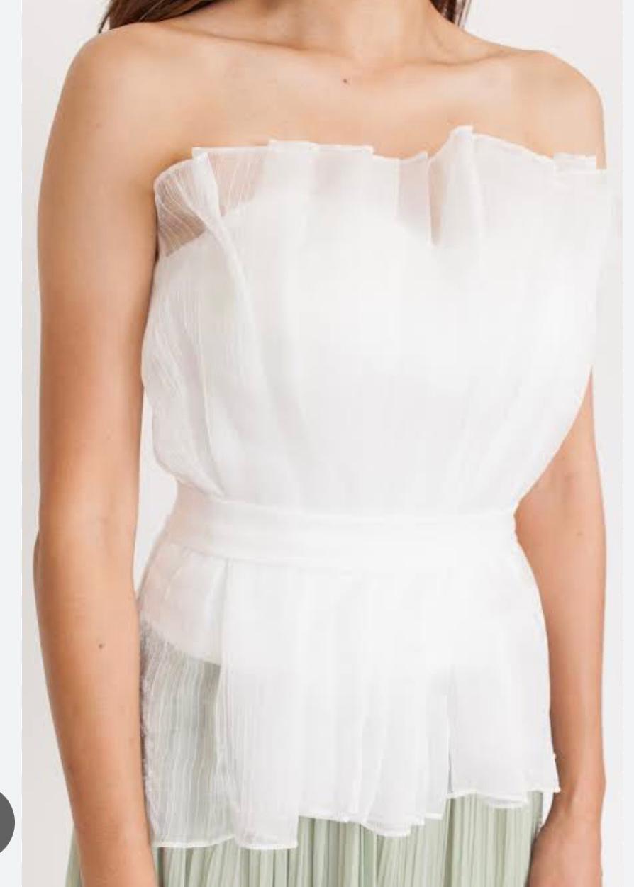 Partywear Organza Tube Top