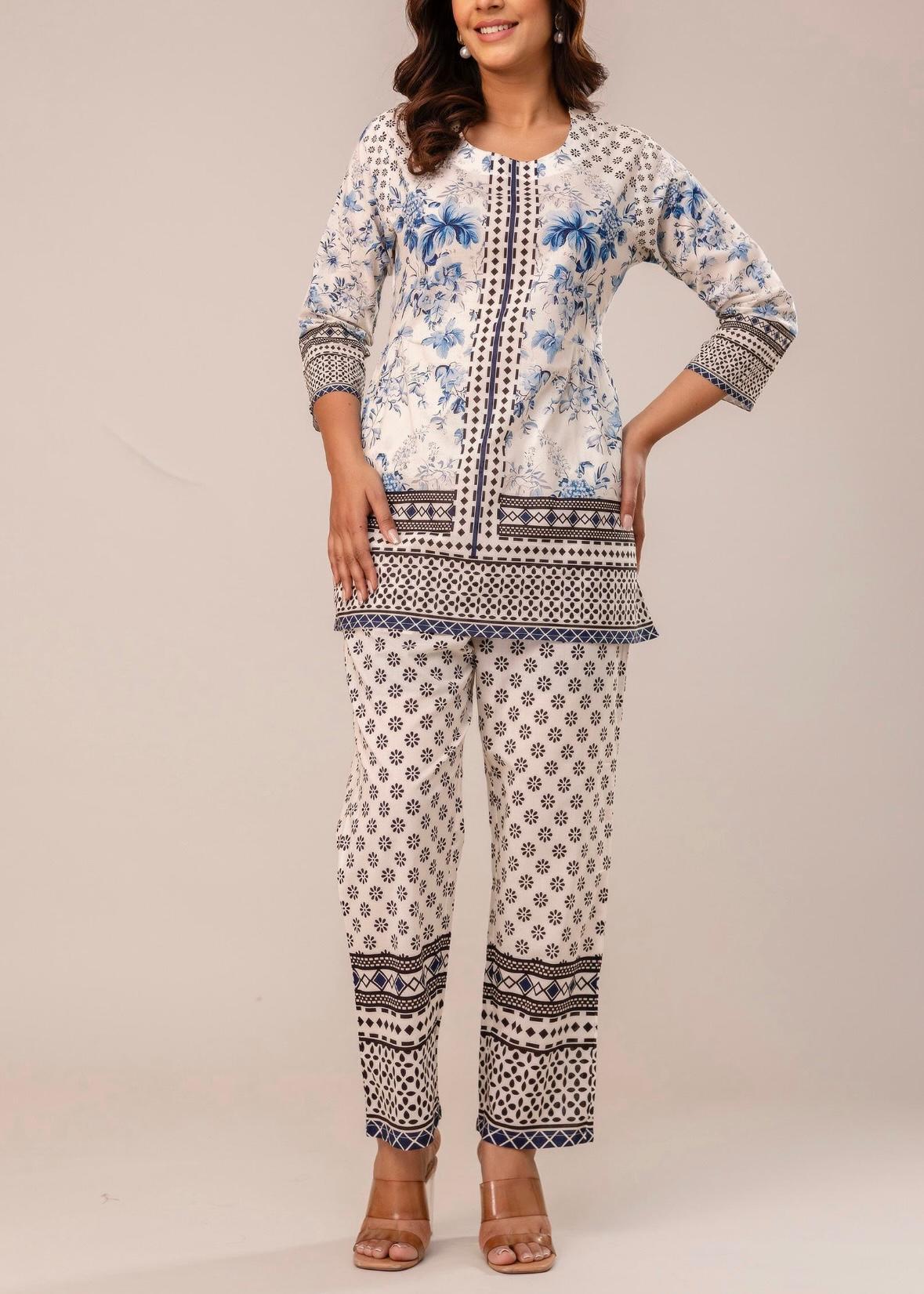 2 Pc Printed Co-ord Set