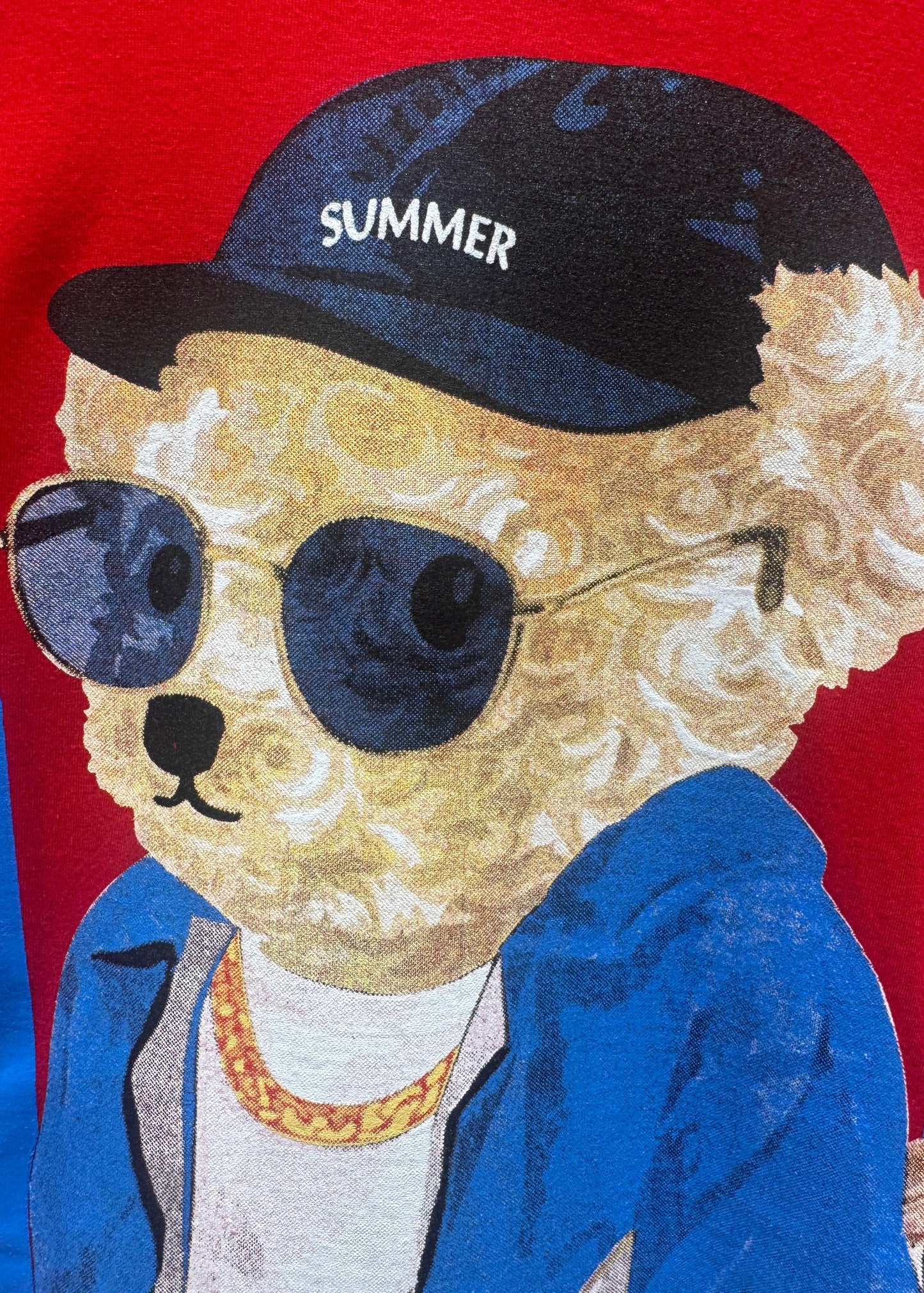 Teddy Printed Oversized Tshirt