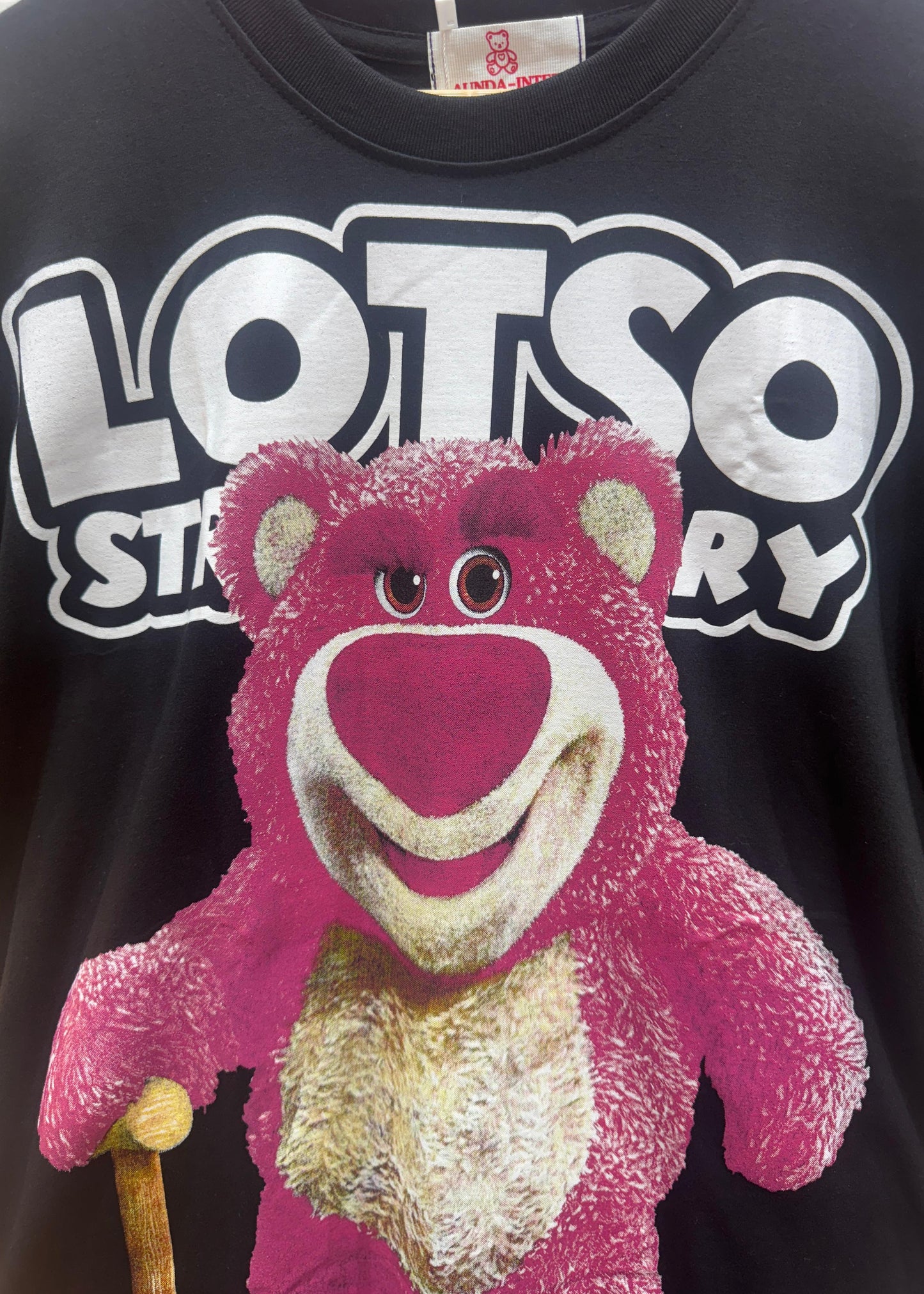 Pink Teddy Printed Oversized T-shirt