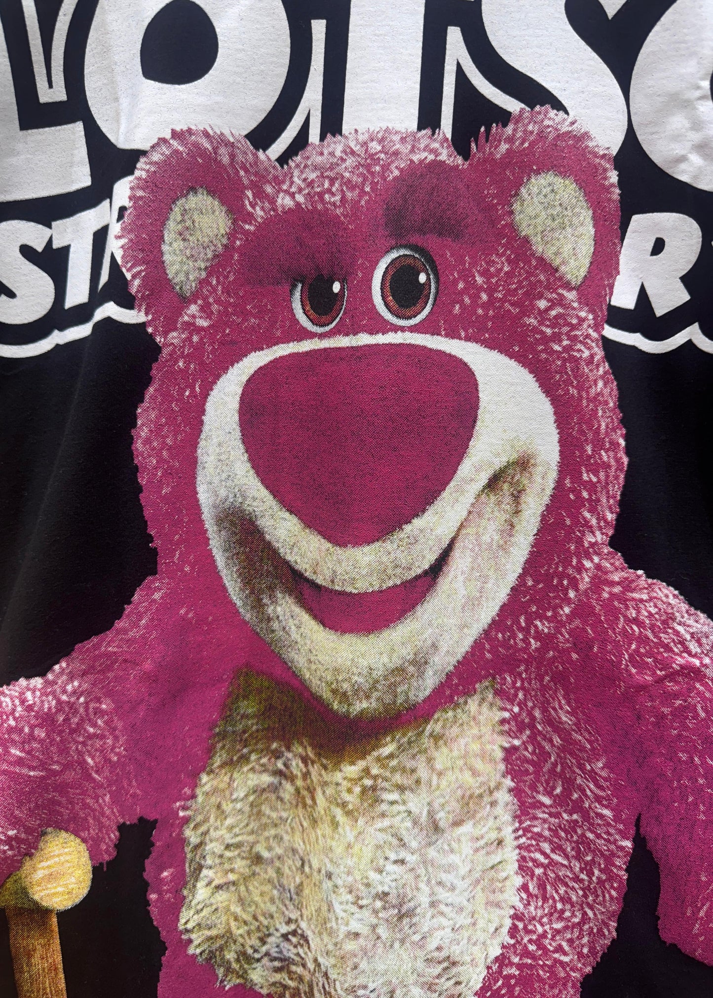 Pink Teddy Printed Oversized T-shirt
