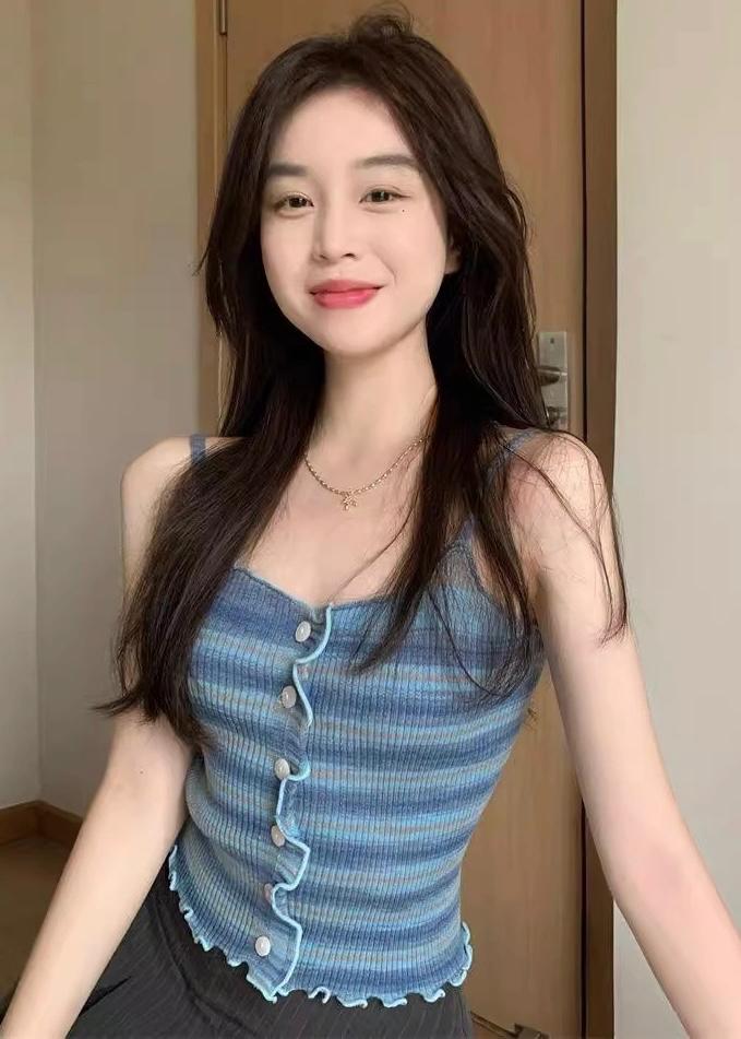 Summer Knitted Striped Top