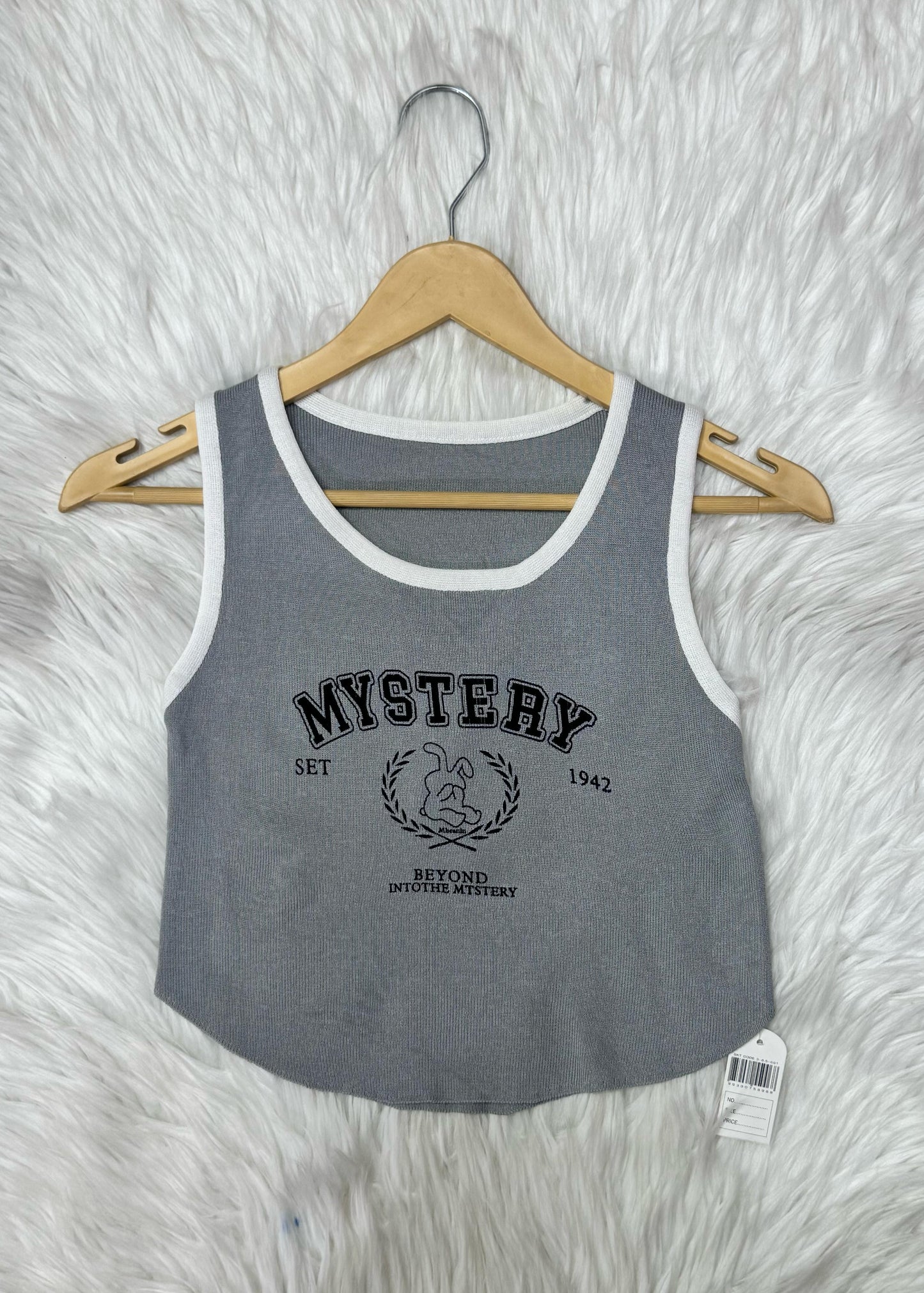 Printed Tank Top (Grey)