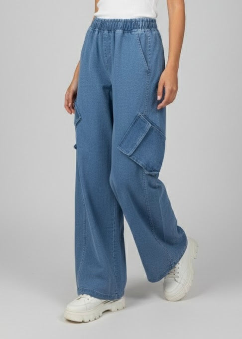 Denim Cargo Pant