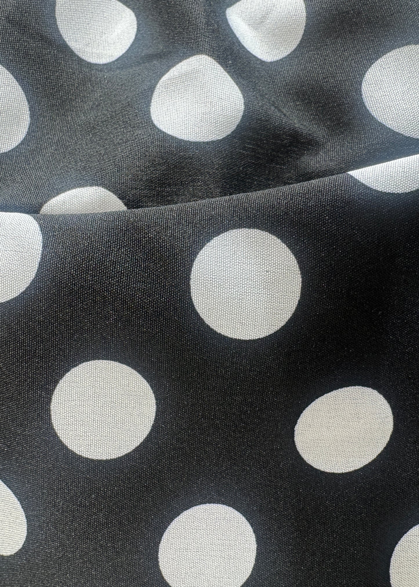 One Shoulder Frilly Polka Dot Top