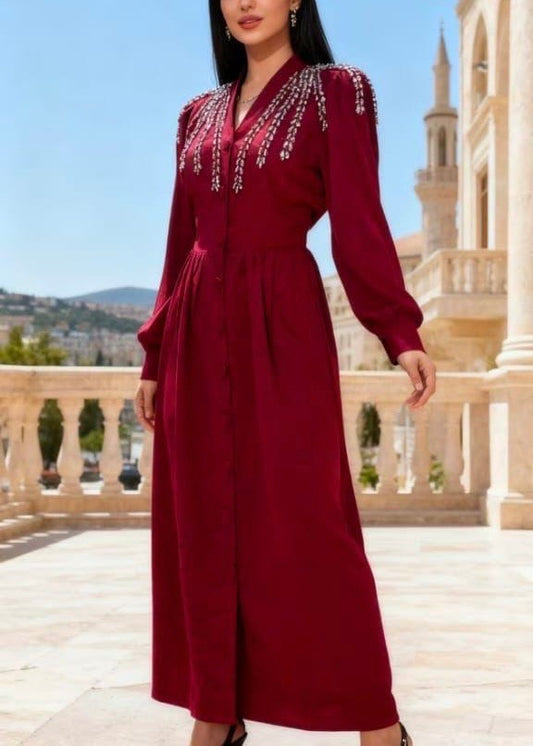 Vintage Style Long Partywear Dress