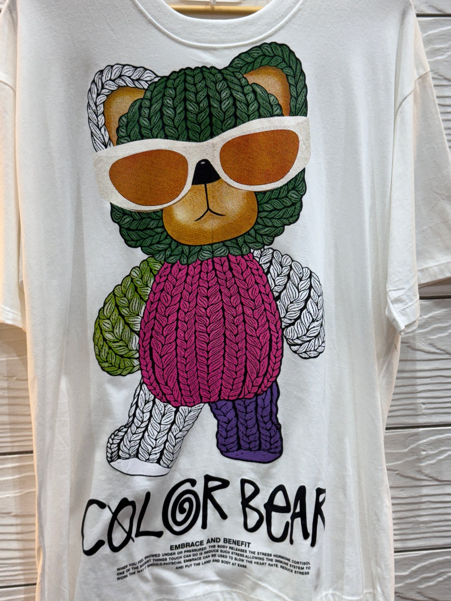 Cool Teddy Printed Oversized T-shirt