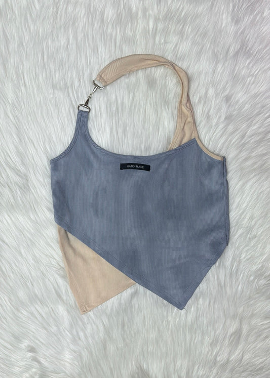 Dual Shaded Halter Neck Top