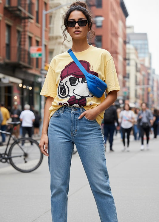 Cartoon Printed Oversized T-shirt