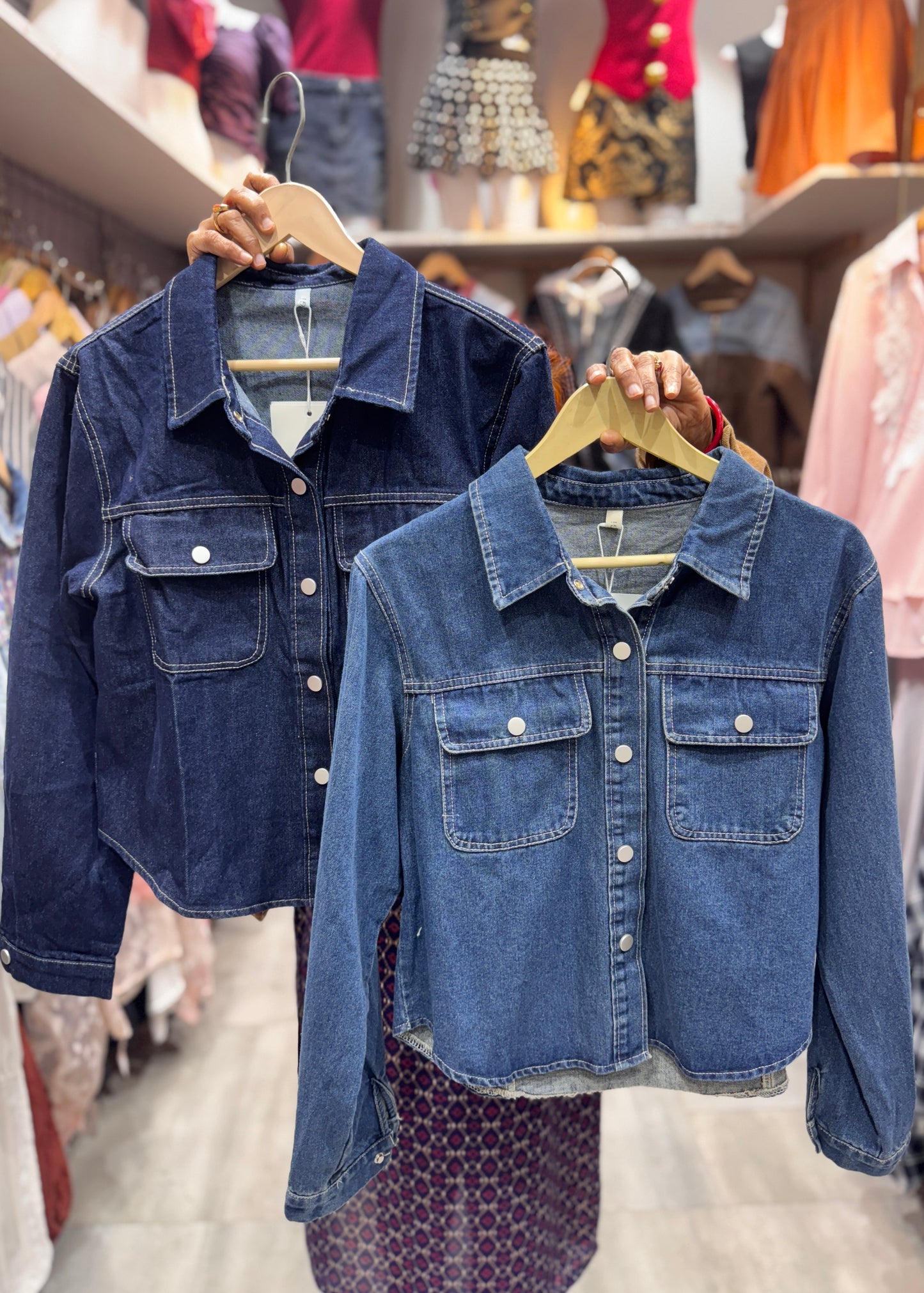 Classic Plain Denim Shirt