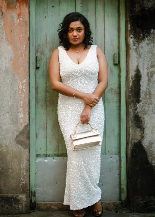 All Sequins Long Bodycon Dress