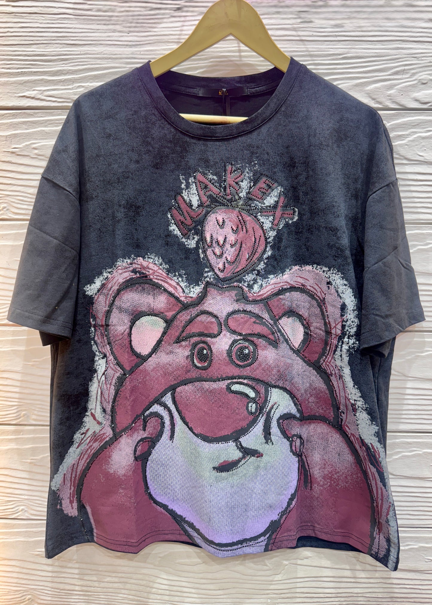 Oversized T-shirt with Stone Work