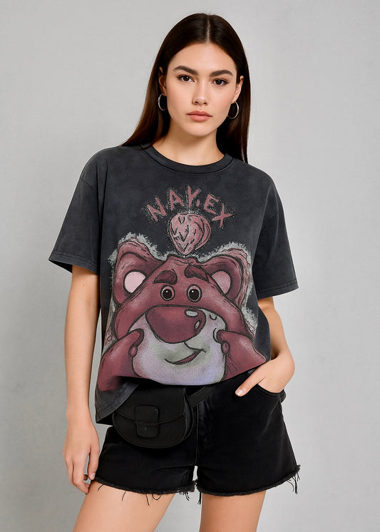 Oversized T-shirt with Stone Work