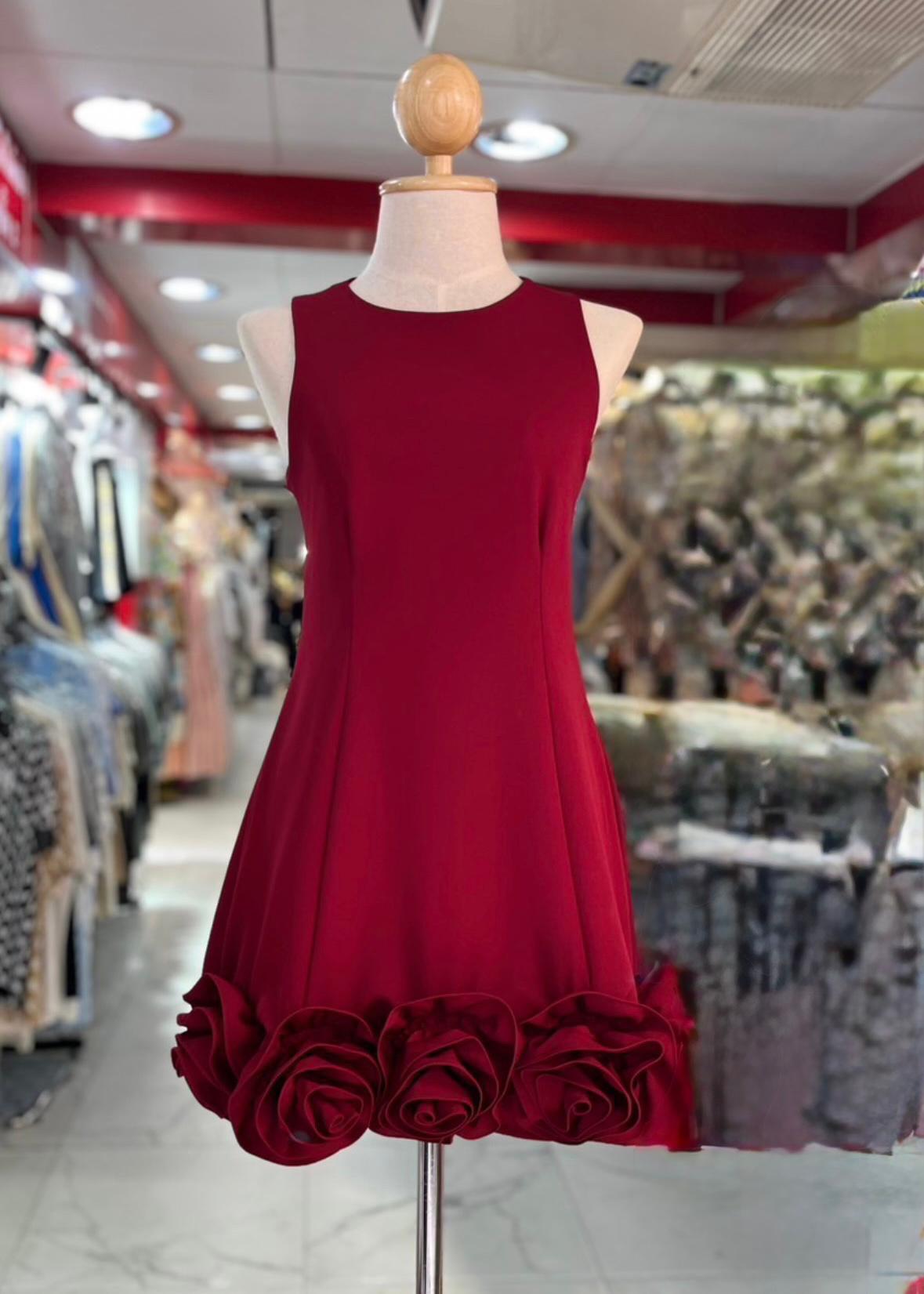 Party wear Dress with 3D Roses