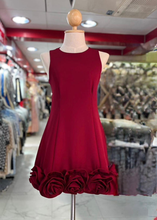 Party wear Dress with 3D Roses