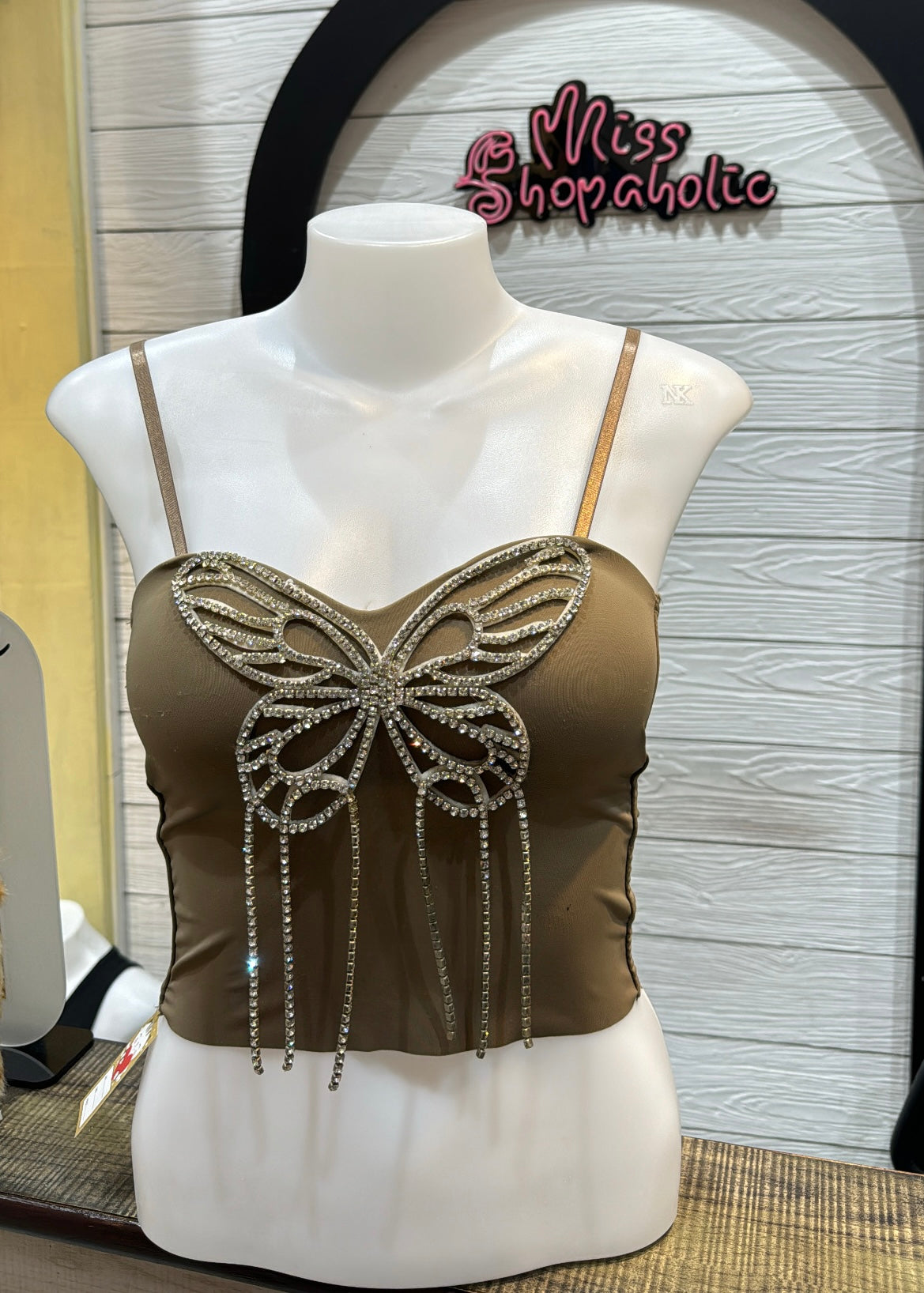 Padded Bralette Top with Stone work