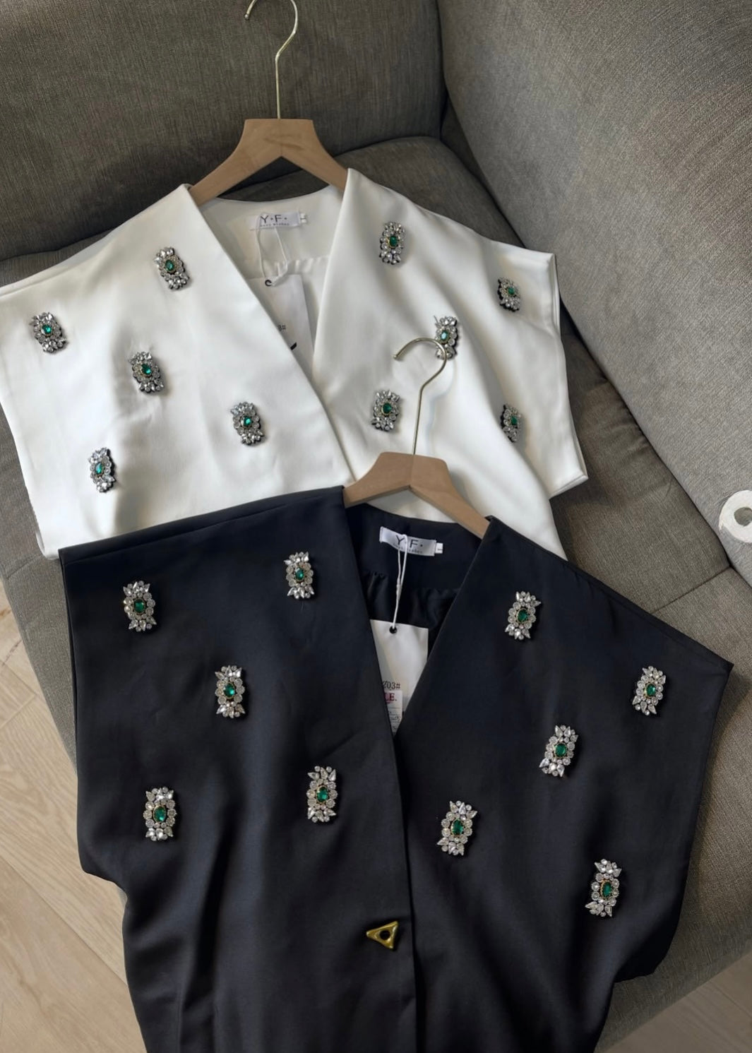 Smart Embellished Blazer Top