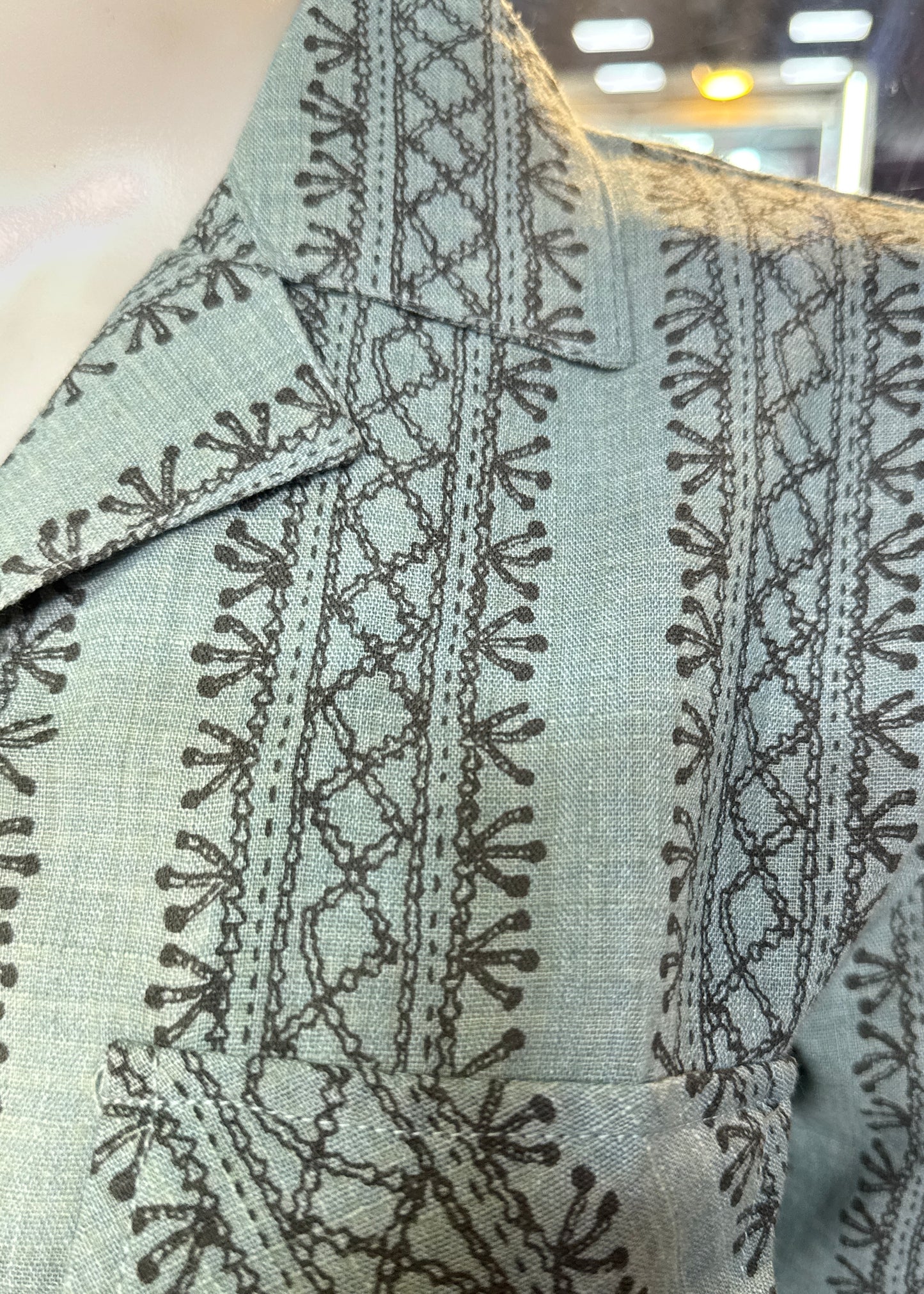 2 Pc Set - Print Crop Shirt with Matching Pant