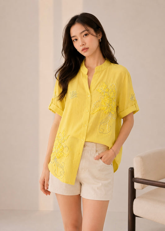 Floral Embellished Shirt