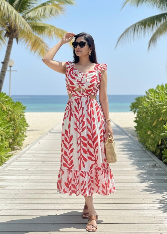 Long Printed Vacation Dress