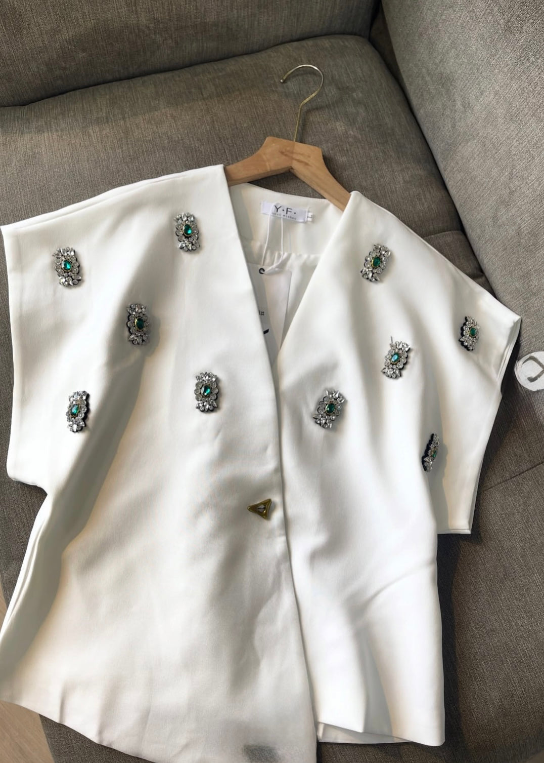 Smart Embellished Blazer Top